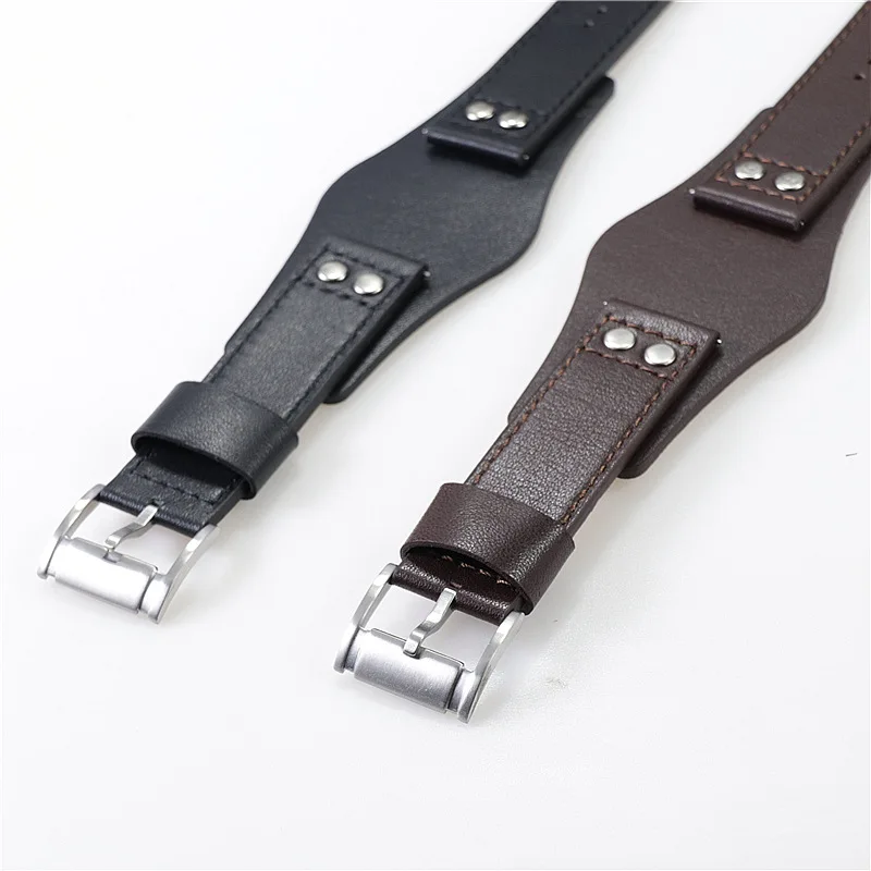 Leather Watch Strap fit for  fossil CH2890 CH2564 CH2565 CH2891CH3051 Black Brown Quick Release Strap 22mm