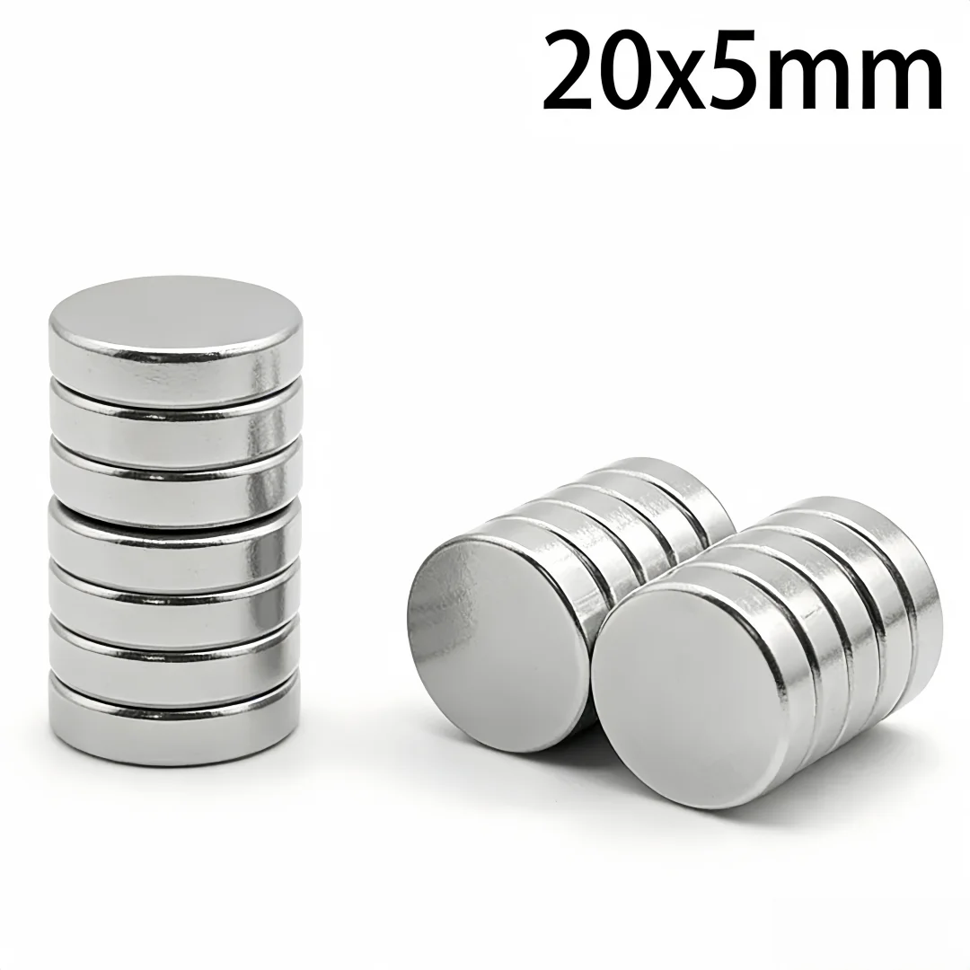 20x5mm Powerful Magnets Strong Disc Magnets For Fridge, DIY, Building, Scientific, Craft, Education 20*5 20x5
