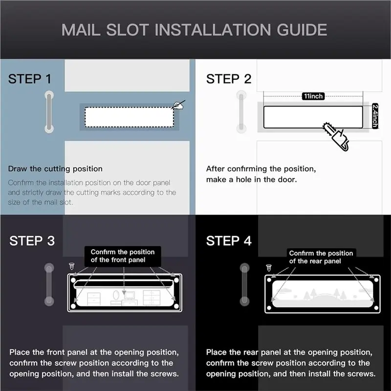 VEHO-Mail Slot For Door, 13