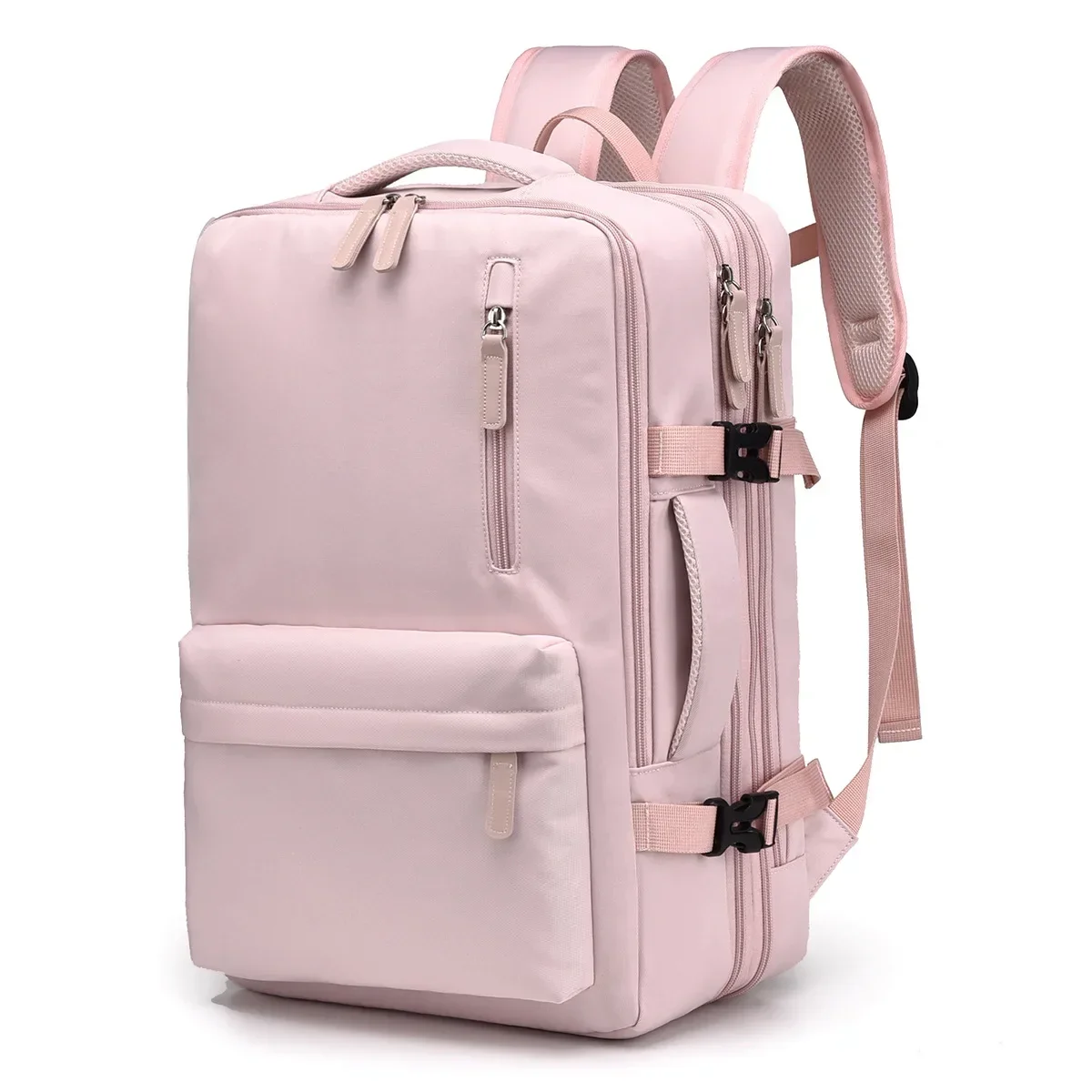 SPAHER Uitbreidbare Reisrugzak Handbagage 40x30x20 Wizzair Transavia 40x30x25 Eurowings Laptoprugzak 15,6 Inch met USB-Laadpoort Sportrugzak met Schoenenvak en Natte Pocket Dagrugzak Dames Heren