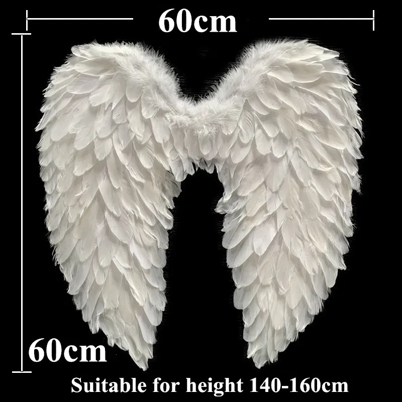 Party Accessories Angel Feather Wings Halloween Costume Cosplay Dress Up Wings Christmas Stage Performance Decoration Props