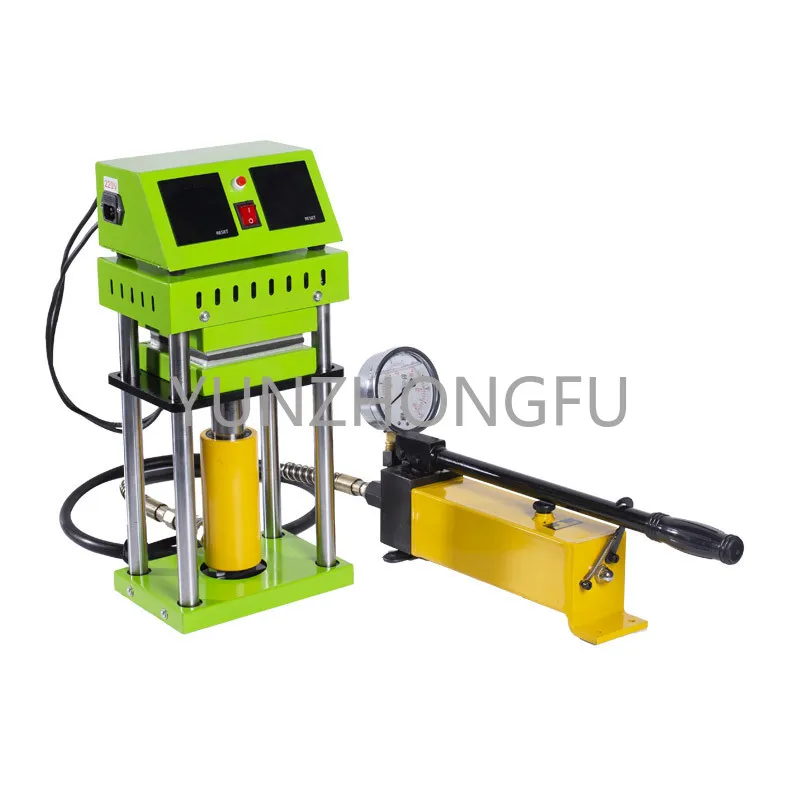 Upper and lower plate rosin ironing machine high pressure hot press small Rosin extractor 12*12cm hydraulic rosin machine