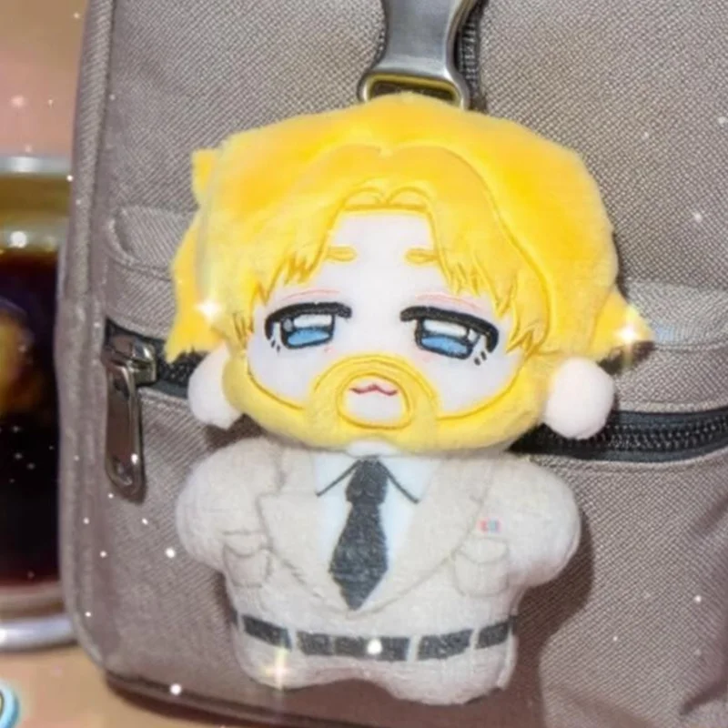 10cm Erwin Smith Pendant Plush Doll Levi Ackerman Halloween Toy Collects Anime Printed Mini Zeke Jaeger Stuffed Doll XMAS Gift