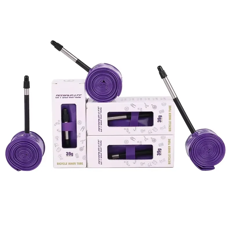 AliExpress OFFBONDAGE Ultralight 39g Bike Inner Tube 700 X 18 25 28 32 Road MTB Bicycle TPU Tire 45/65/85mm Length French Valve Super Light