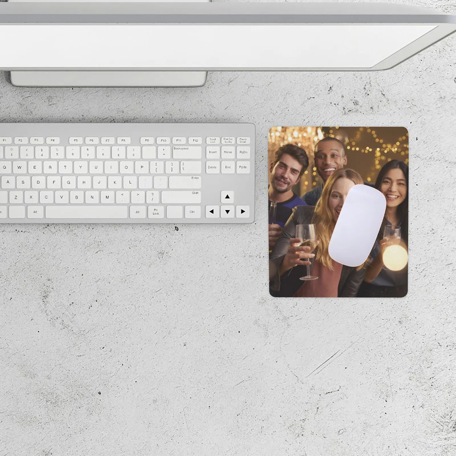 

5pcs Sublimation Blank Mouse Pads Rubber Computer Desktop Pad For Office Home Gaming Non-Skid Durable Large Modern Design Art