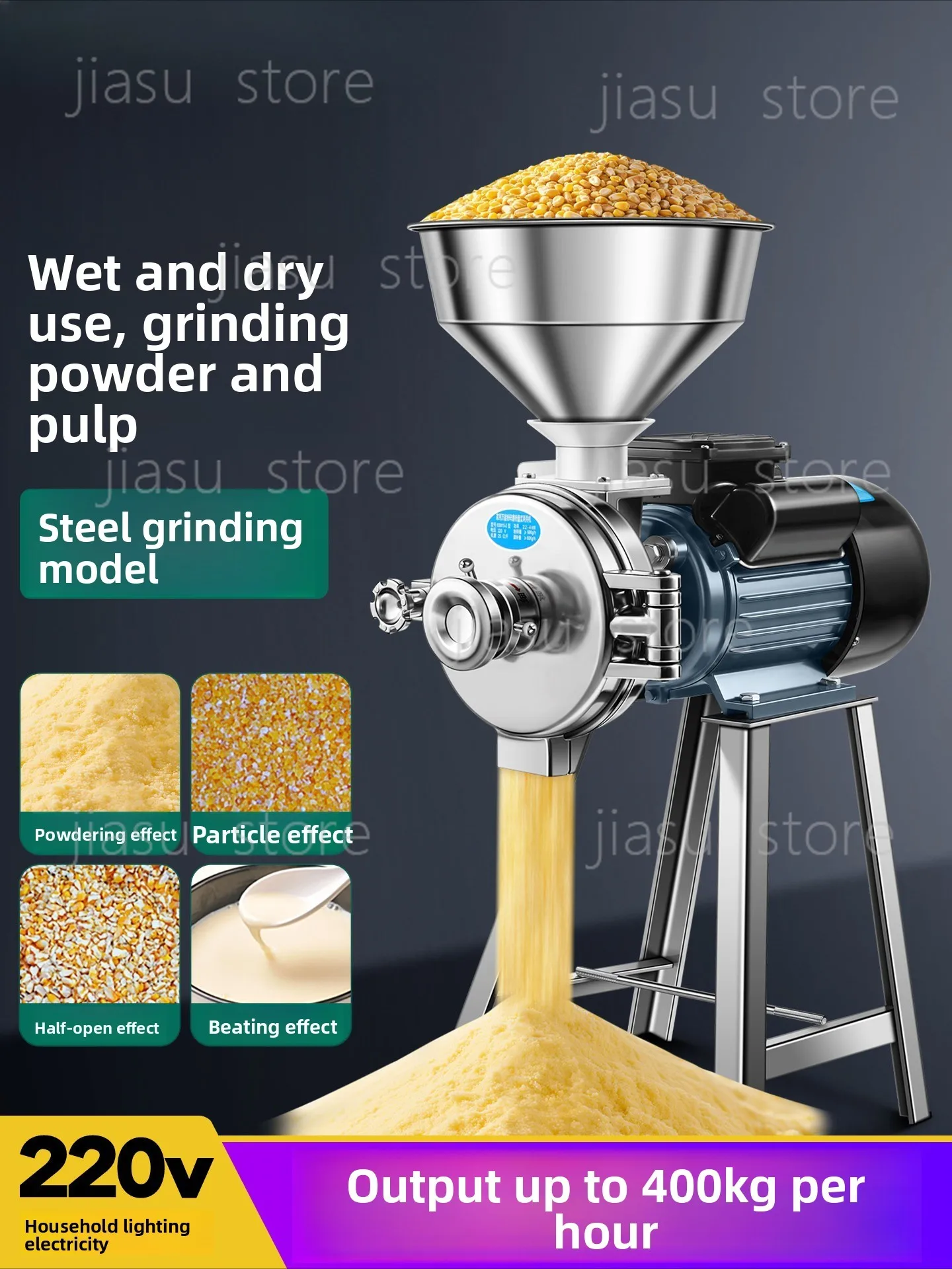 

Corn grinder for breeding Household and commercial pulverizer Grain grinder Crusher Small mill
