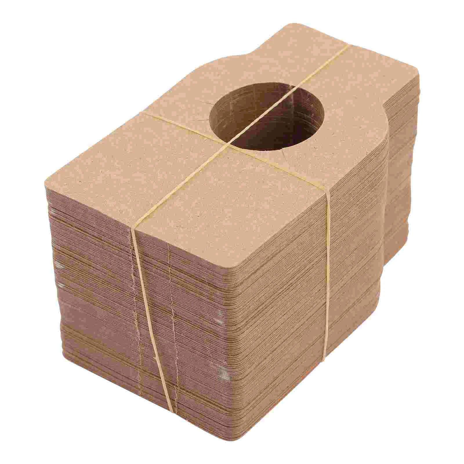 

100 Pcs Kraft Paper Tag Bottle Tags Labels Hanging Bottles Christmas Socks Cellar