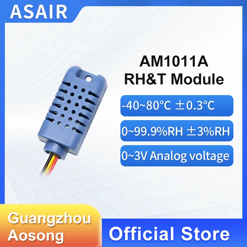 ASAIR AM1011A Temperature and Humidity Sensor Module High Precision Analogue Voltage Low Power Consumption