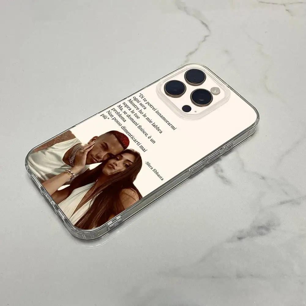 حافظة هاتف S-Sfera 15 Piani X2VR E-Ebbasta لهاتف iPhone 16,15,14,13,12,11 Plus,Pro,Max,XR,XS,Plus,E,SE4,غطاء شفاف صغير #5