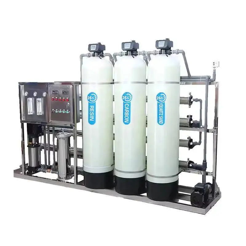 1000LPH Industrial Reverse Osmosis Drinking Purification System Pump Pure Water Treatment Hinery