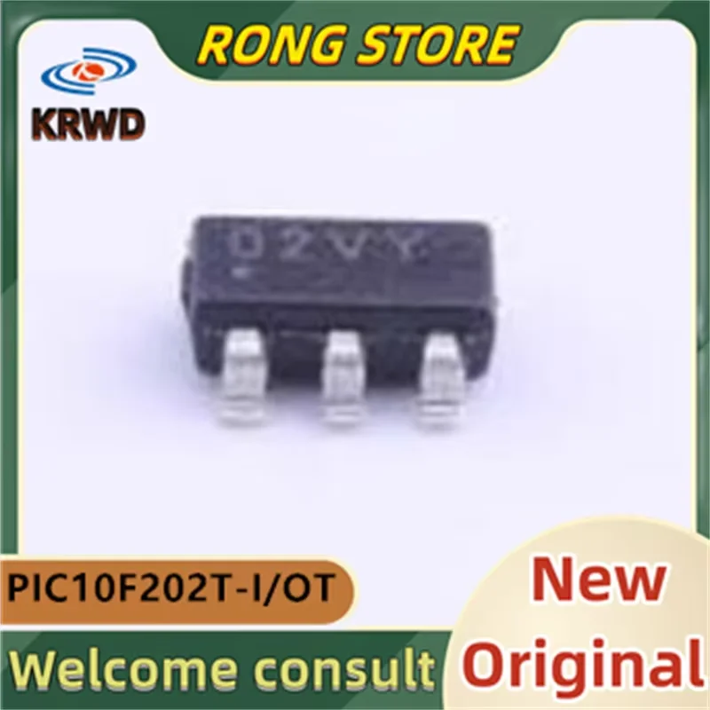 

(20 шт.) 02VY PIC10F202T-I/OT SOT-23-6 PIC10F202T-I PIC10F202T PIC10F202 Новый и оригинальный чип IC