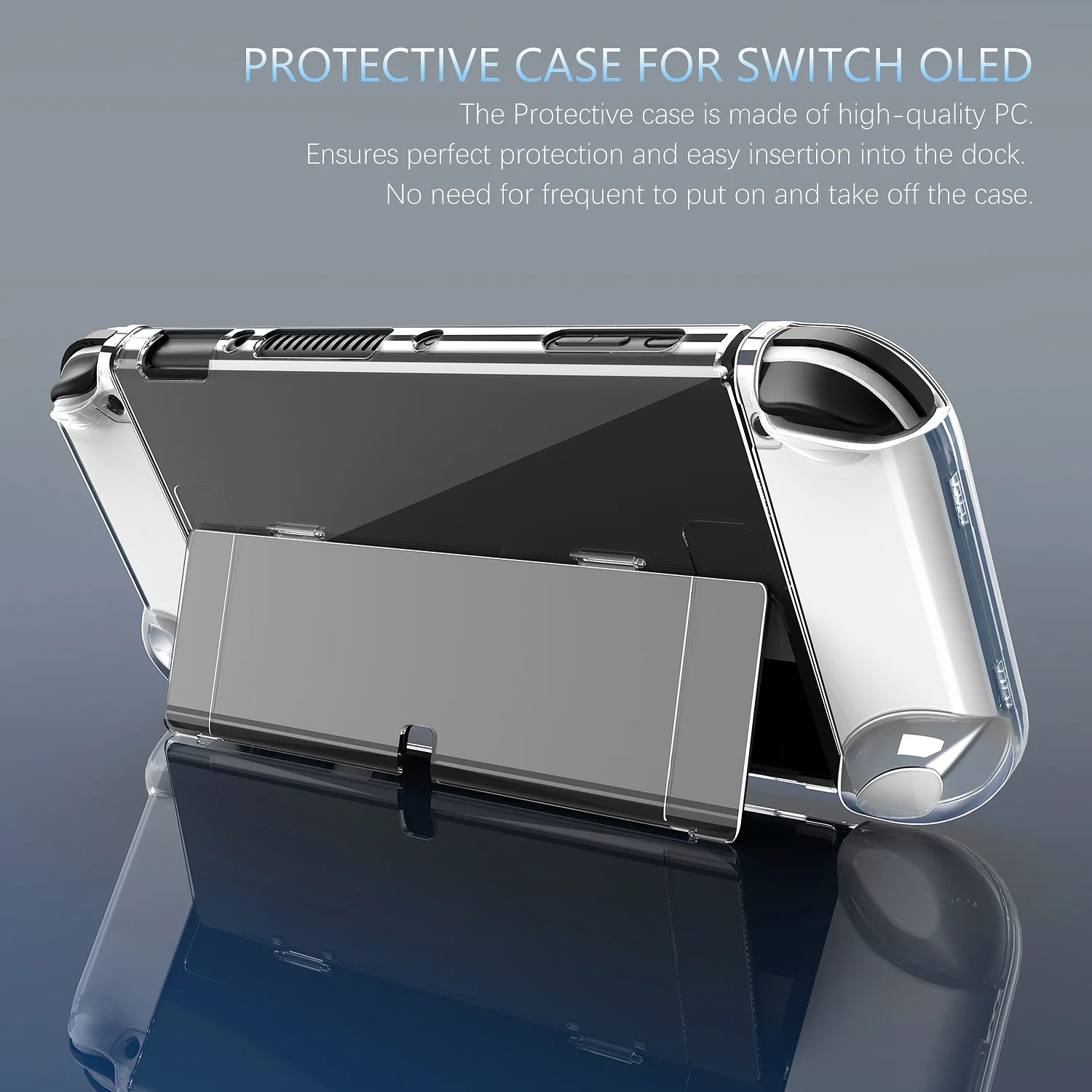 

Transparent PC Protective Case Cover for Nintendo Switch Protective Case Cover For Switch OLED Anti-fall Protective Accessories