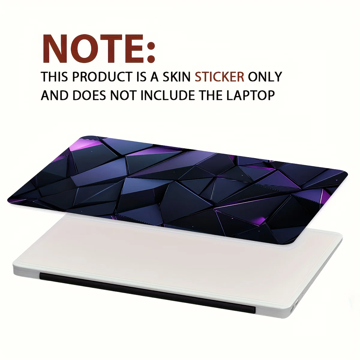 Vinyl Laptop Beige Sticker, 2 Piece Scratch Resistant DIY Art Case for Laptops and Cars - Easy to Apply and Durable Design