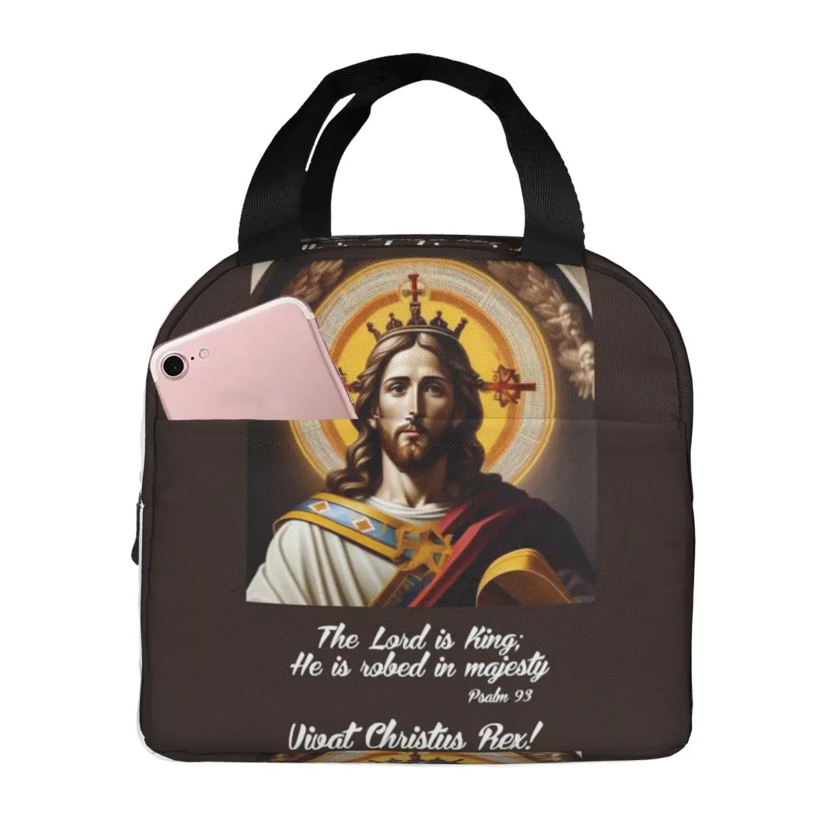 

Divine Mercy Lord Jesus I Trust In You Insulated Lunch Bag for Women Office Cooler Thermal Food Box Tote Lunch Boxes Container