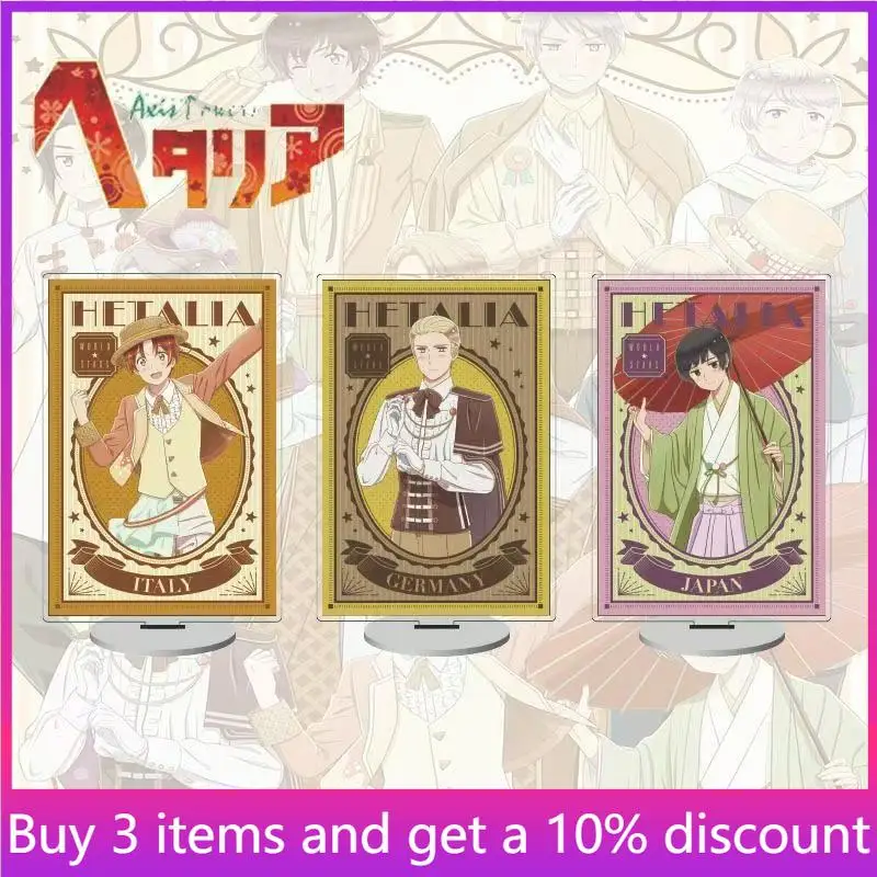 

Hetalia Anime Peripherals Alfred F. Jones Figure Acrylic Stand Italy Veneziano Figurine Standing Plate Ludwig Collectible Toys