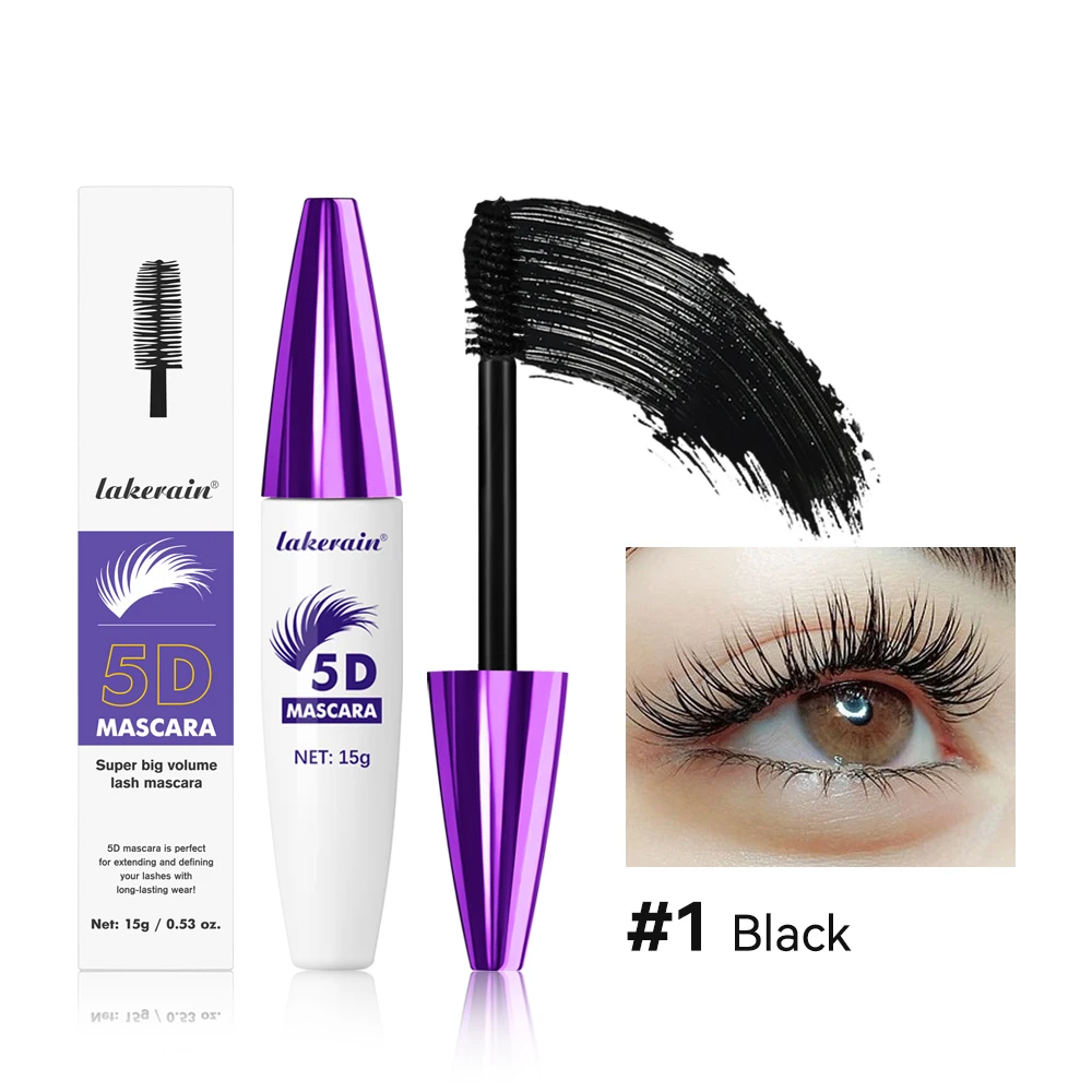 Extension Mascara Effect Verlengde waterdichte wimpermascara voor alle cosmetica Make-up Vrouw Zwart Bruin Wimpers Volume 5d Rood