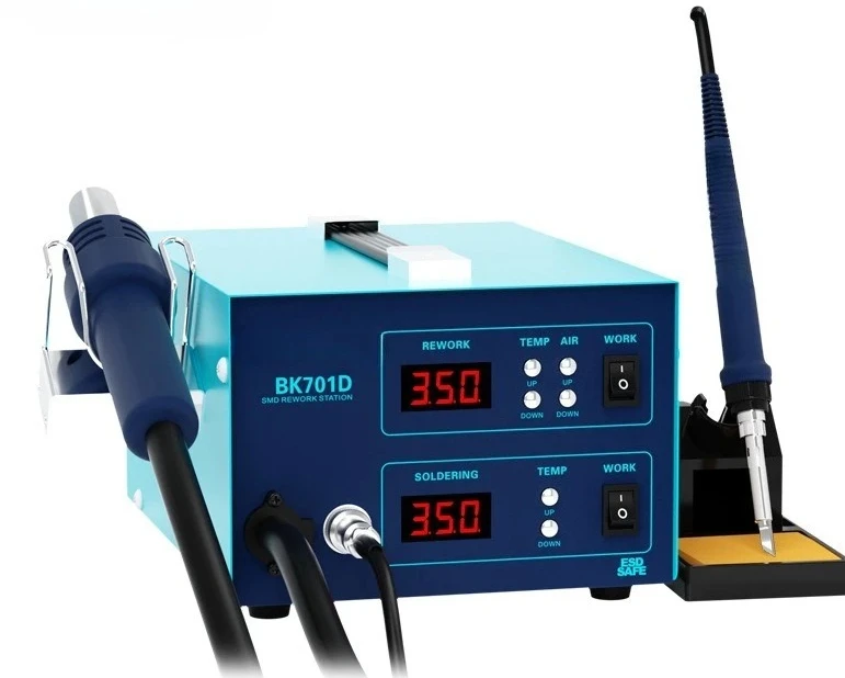 New BK701D hot air gun two-in-one is high-power constant temperature electric suitable for soldering iron of digital display