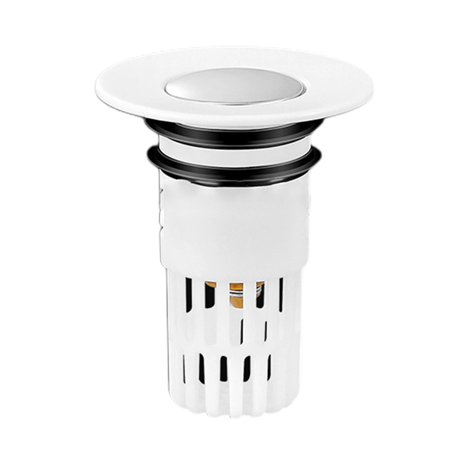 Multi-function Drain Filter Basket Height About 5cm 1.97 Inches Drain Hair Catcher Revolutionary Drainage Design Rust-proof ABS