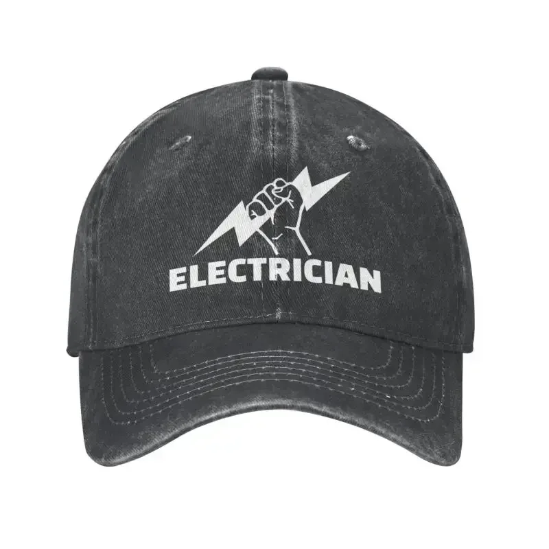 Personalized Cotton Electrician Baseball Cap Hip Hop Women Men's Adjustable Engineer Electrical Power Dad Hat Autumn