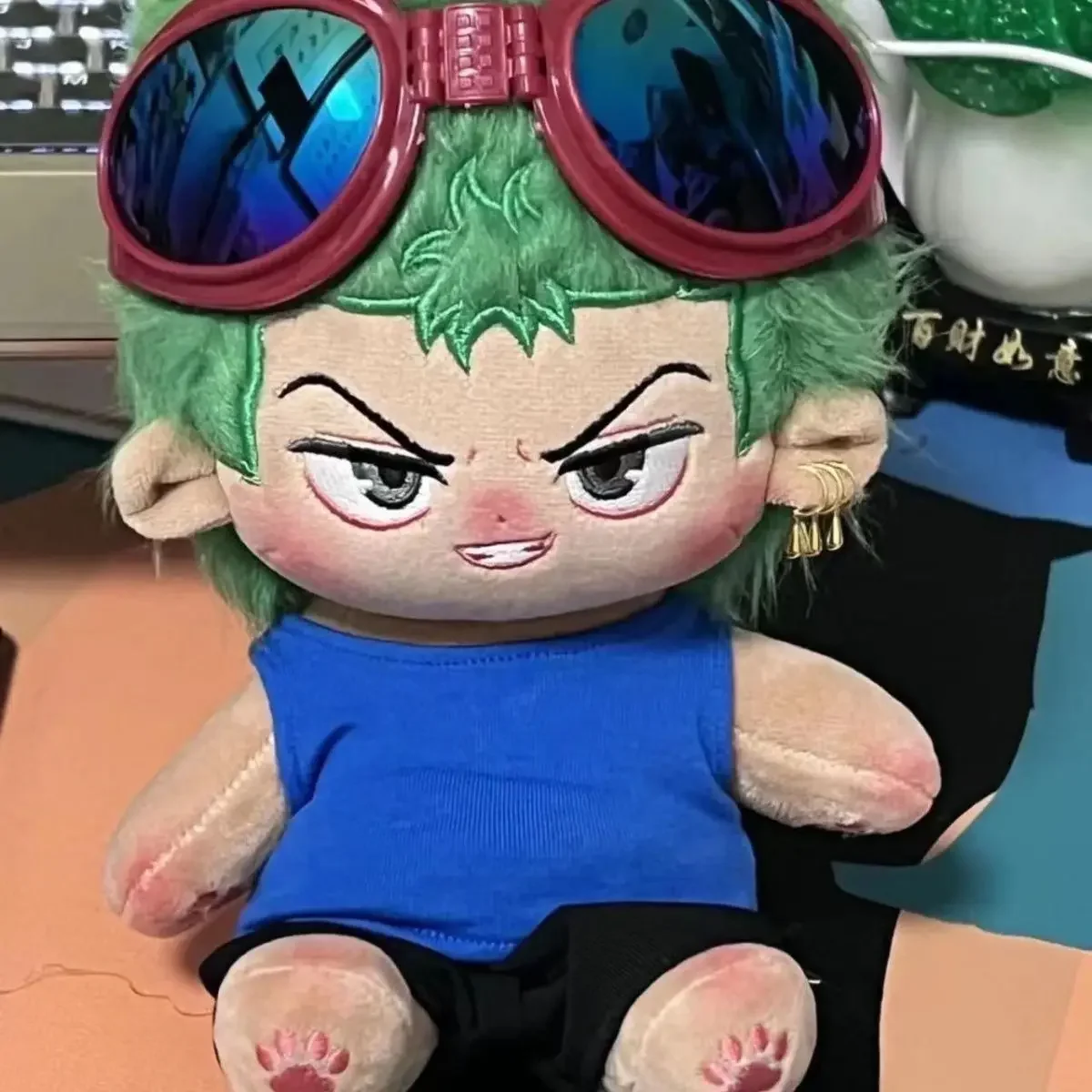 20cm Animation Surrounding Stuffed Plush Toys Zoro Roronoa Cotton Doll  Super Soft Dress-up Doll Fans Children's Adults Gift Toy