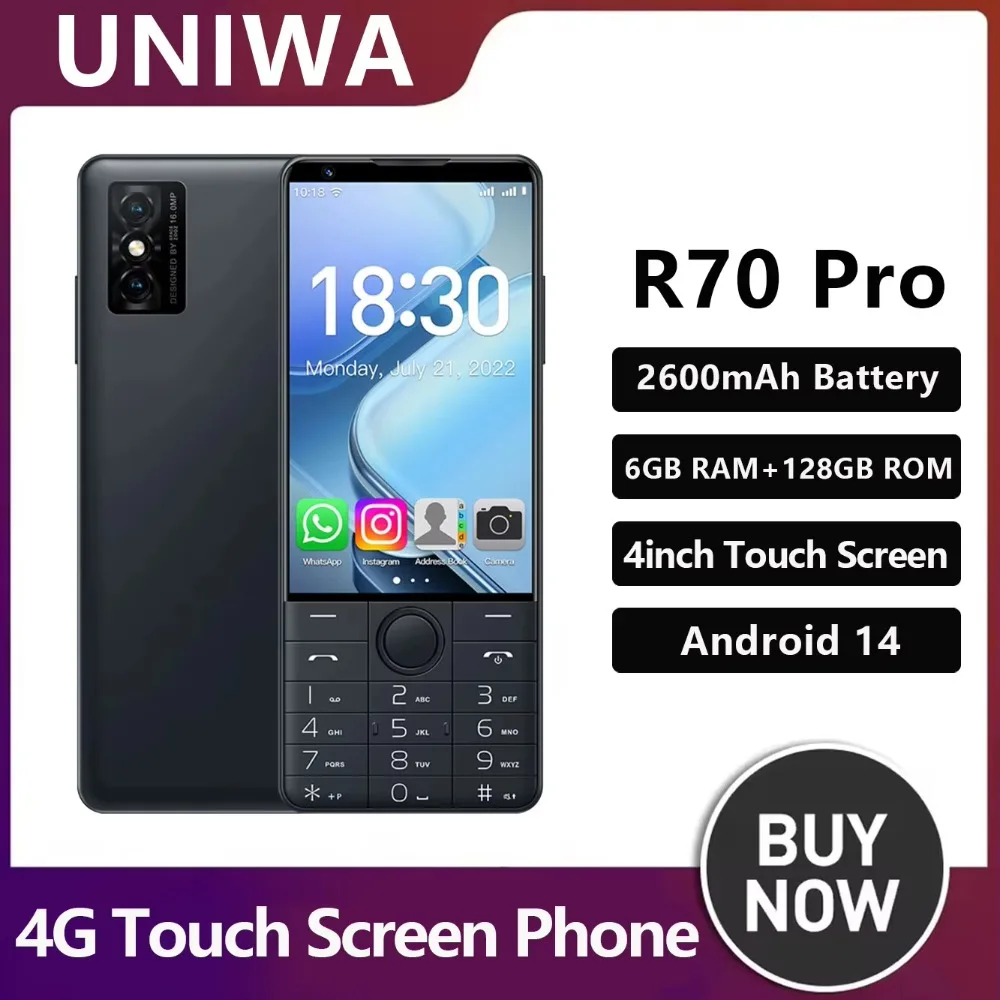 NEW DOOV R70 Pro 4G Smart Touch Keyboard Google Phone 4