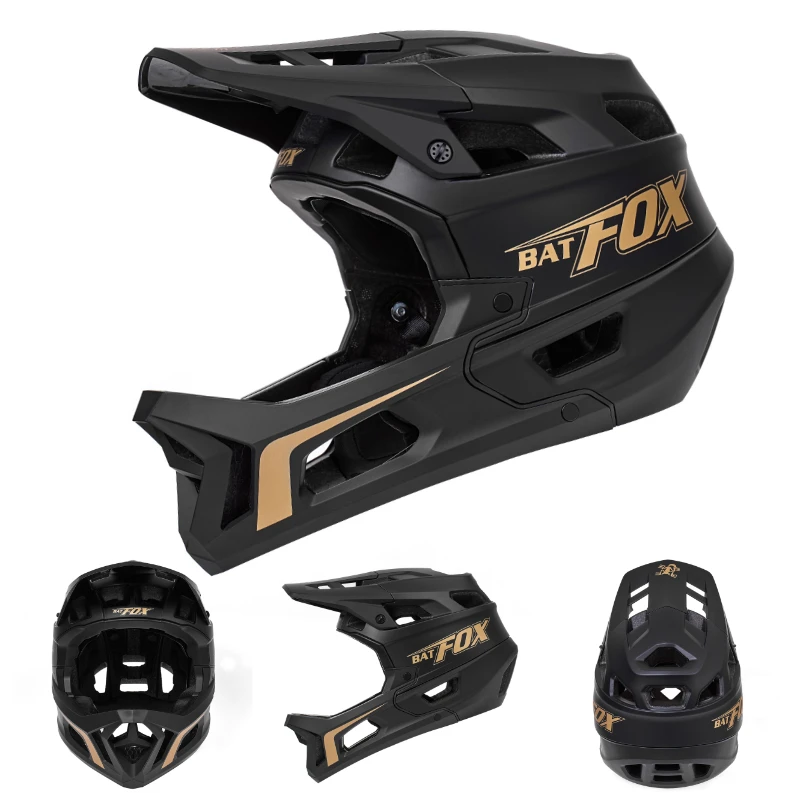 Batfox capacete de bicicleta de rosto inteiro para homens dh downhill bicicleta motocross fora de estrada mountain bike bmx segurança rosto cheio capacete de corrida