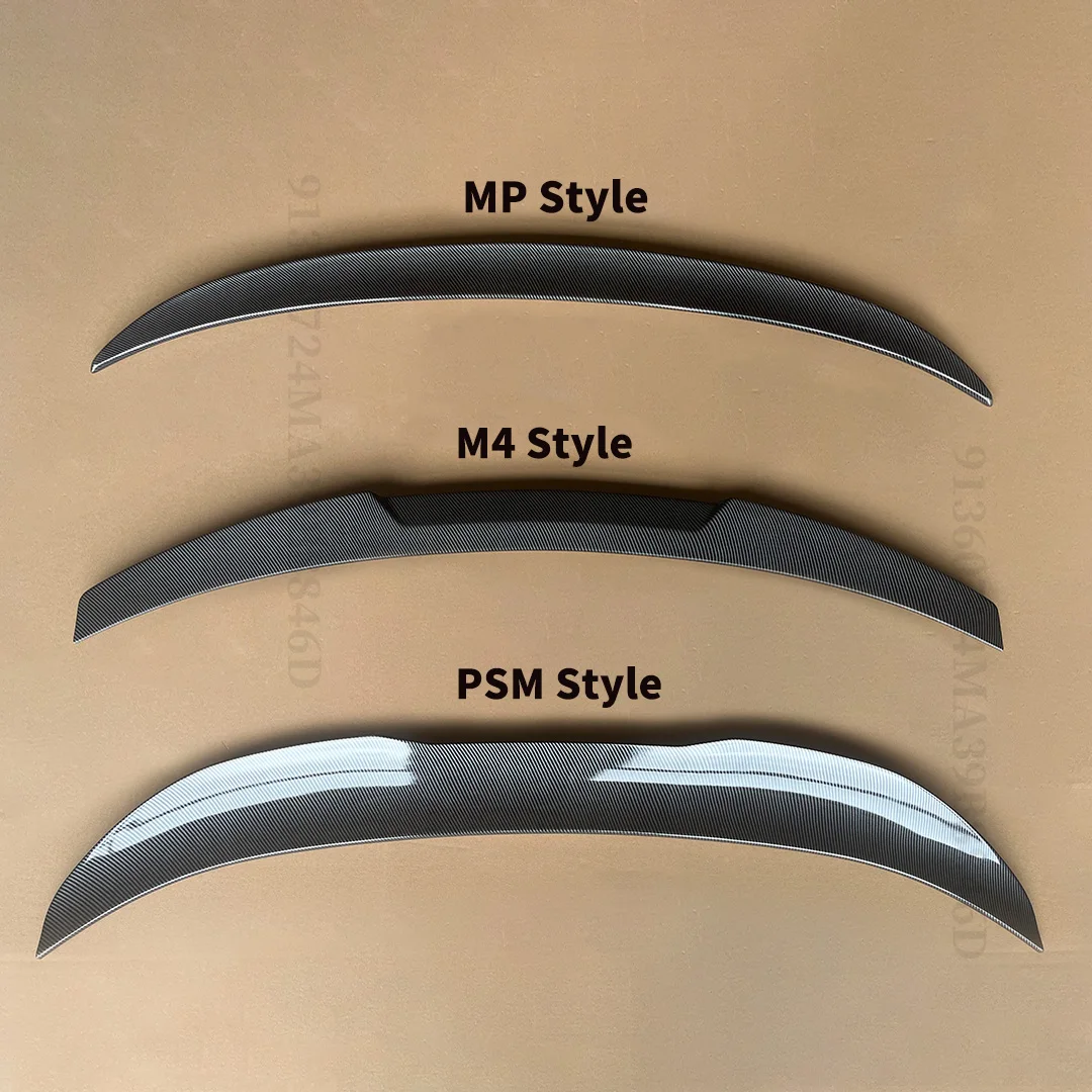 For BMW 3 Series F30 F31 2013-2018 Rear Spoiler Lip Wing Gloss Black Carbon Fiber 335i 328i 330i 340i