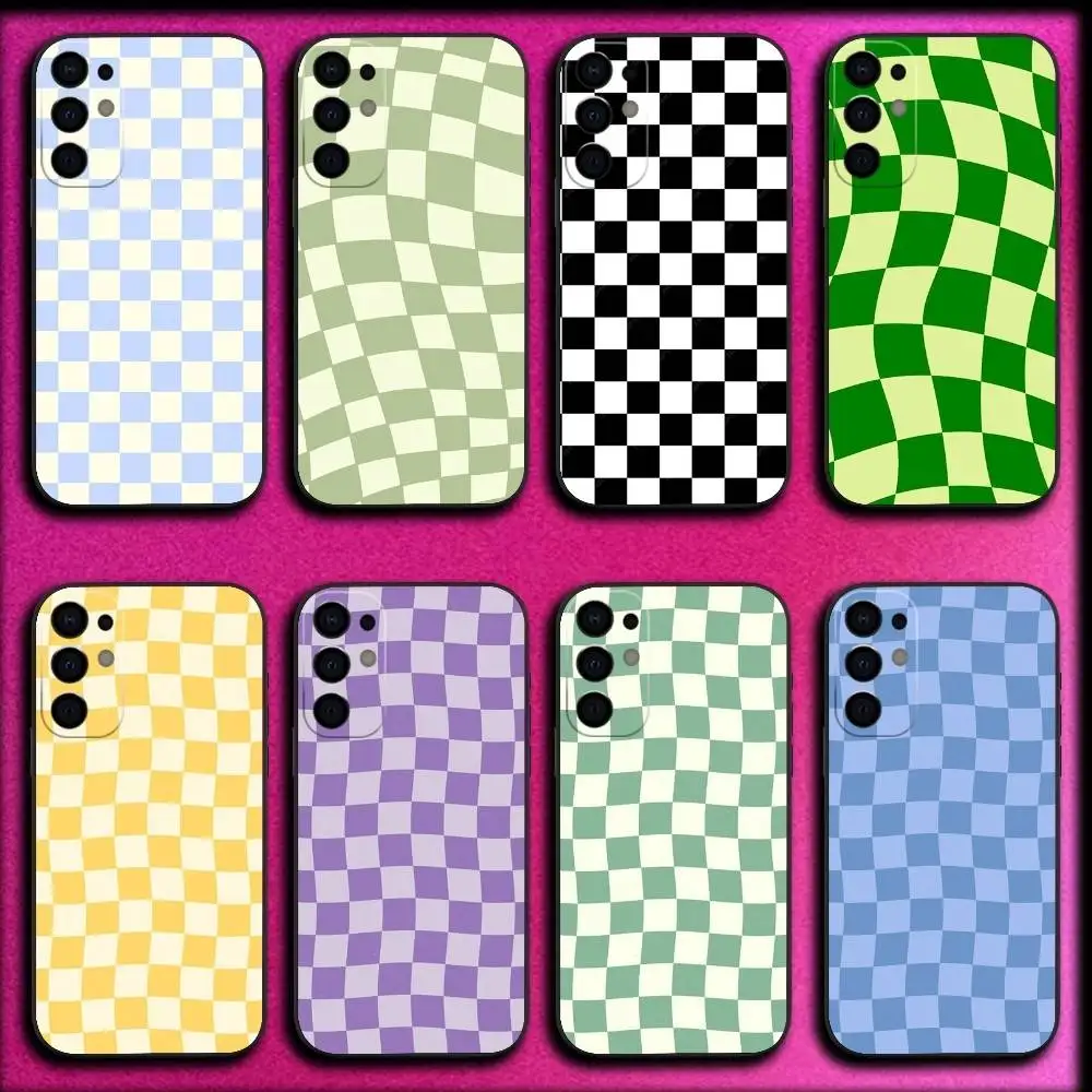 

simple chessboard Phone Case For Samsung S25,S24,S21,S22,S23,S30,Ultra,S20,Plus,Fe,Lite,5G Black Cover