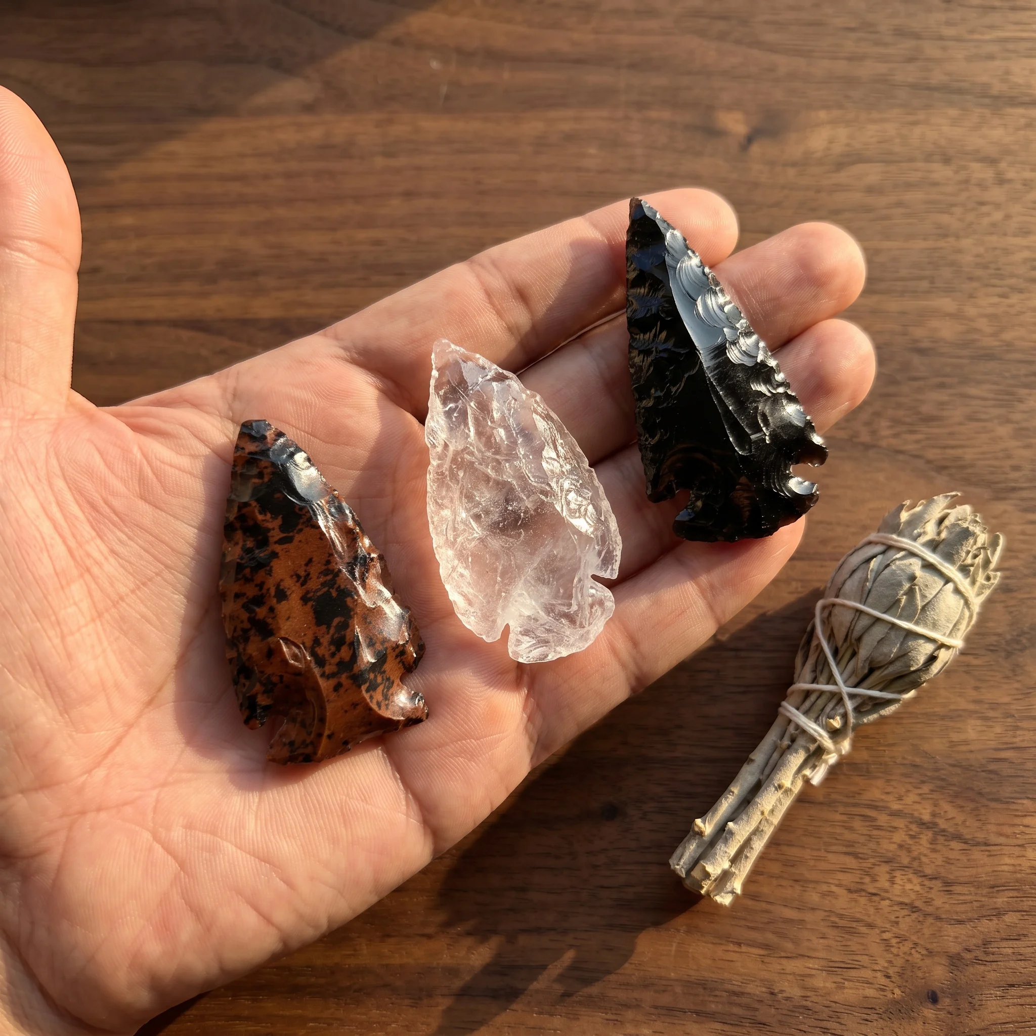 Natural Obsidian Arrowhead Pendant  Hand-Carved Natural Stone Charm for Necklace Keychain Bag Bohemian Style Unisex Jewelry