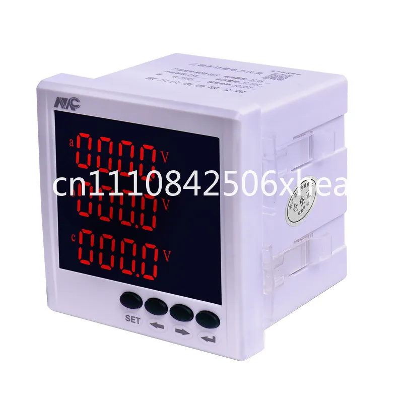 Three-phase multi-function power meter digital display current and voltmeter liquid crystal power frequency factor meter