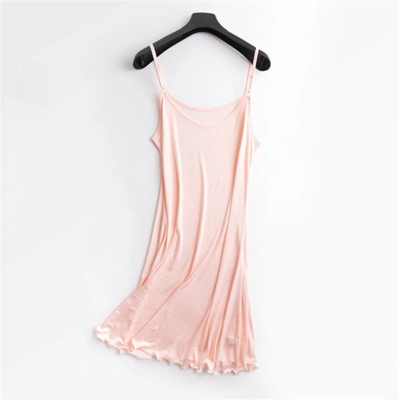 Thin Breathable Silk Dress for Women Sling 25% Silk Dresses Hedging Lady Pajamas Summer