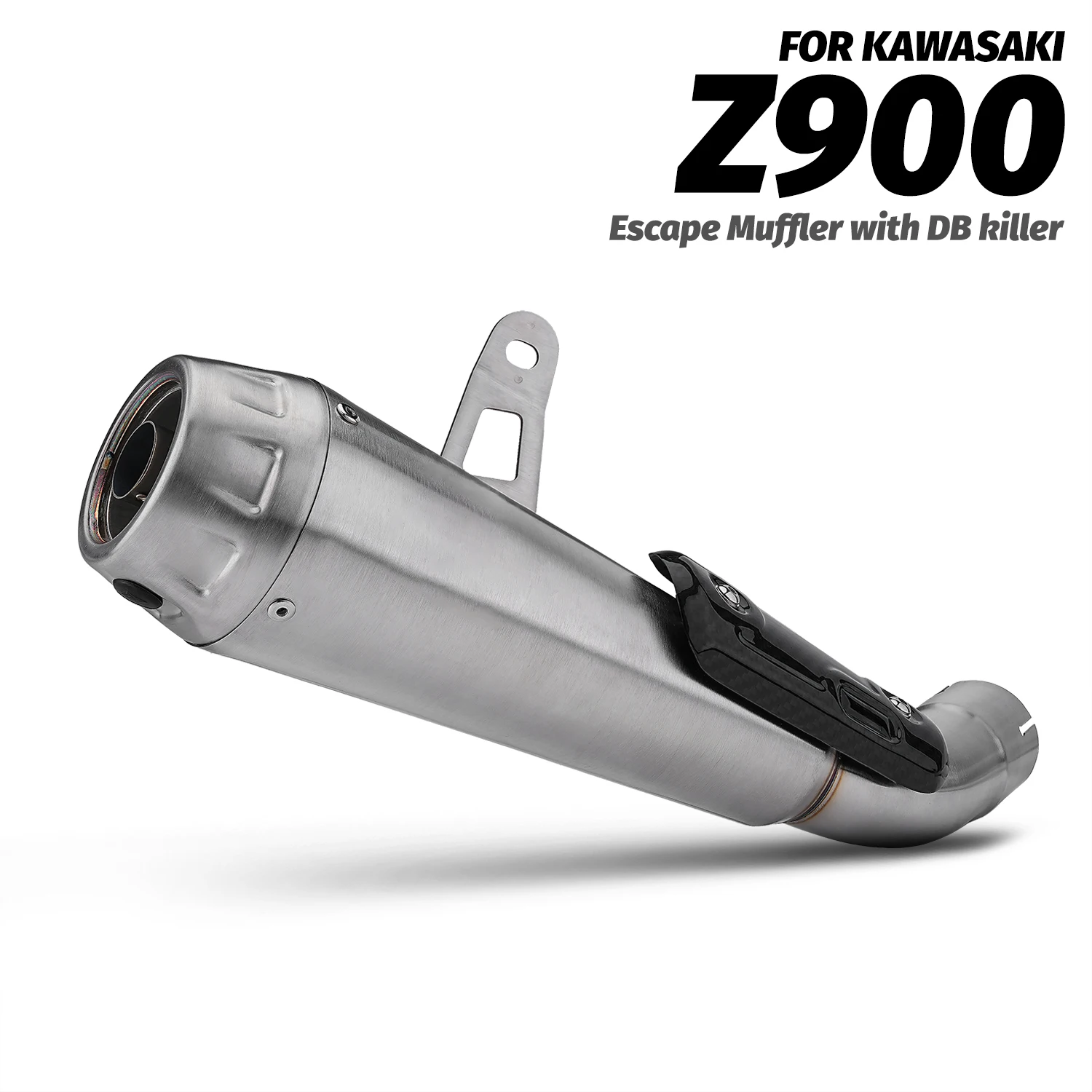 

Motorcycle Exhaust Tail Pipe For ninja Z900 2017-2025 Stainless Arro Motorbike Slip on Line Escape With carbon cover Muffler