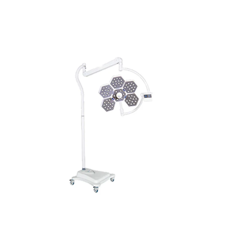 High Power Operating Room Shadowless Lamp Portable Floor Stand Mobile Shadowless Lamp Adjustable