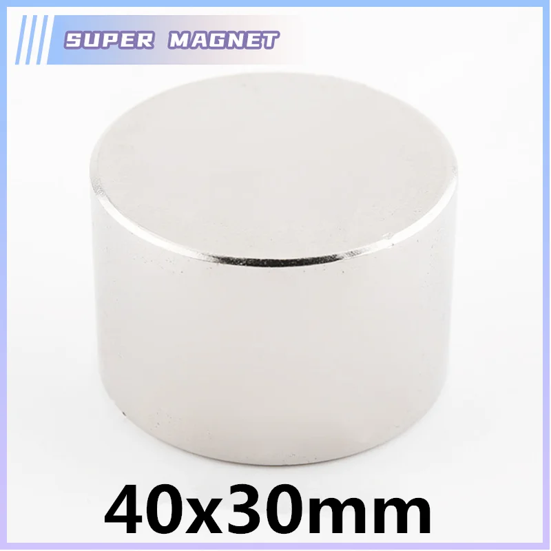 

1PC 40x30mm Round Neodymium Magnet Rare Earth Strong Powerful Permanent Fridge NdFeB Magnets DISC 40mm x 30mm 40*30mm