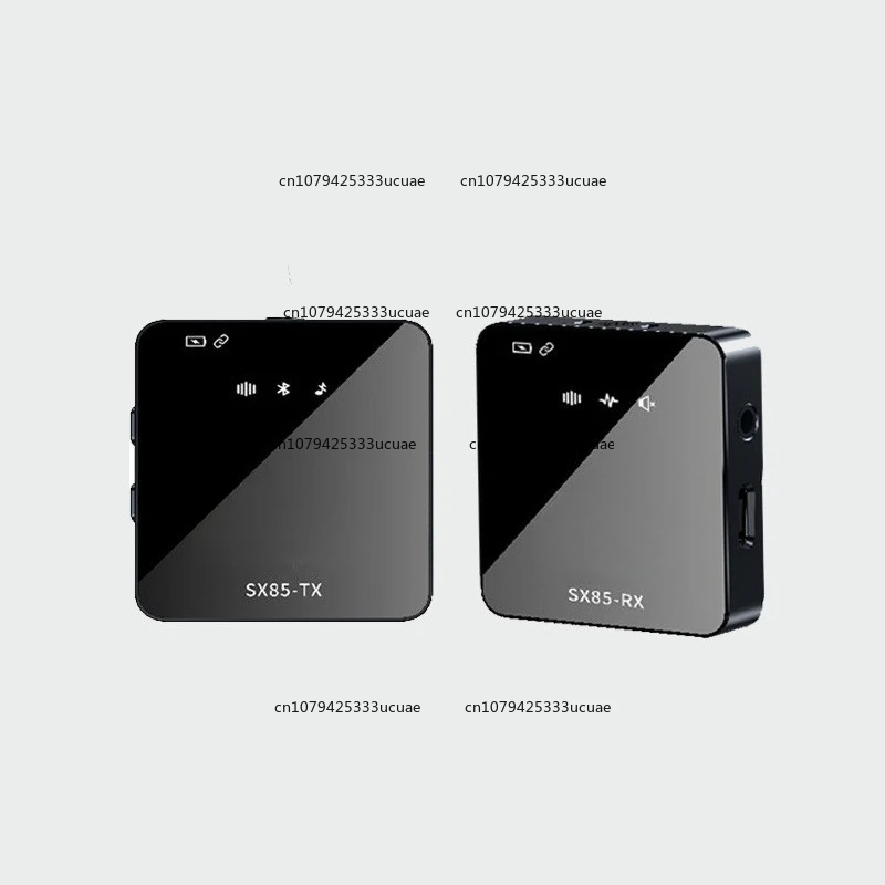 2.4G Lavalier Microphone Wireless SX85 Square Live Streaming Microphone Reverberation Intelligent Noise Reduction