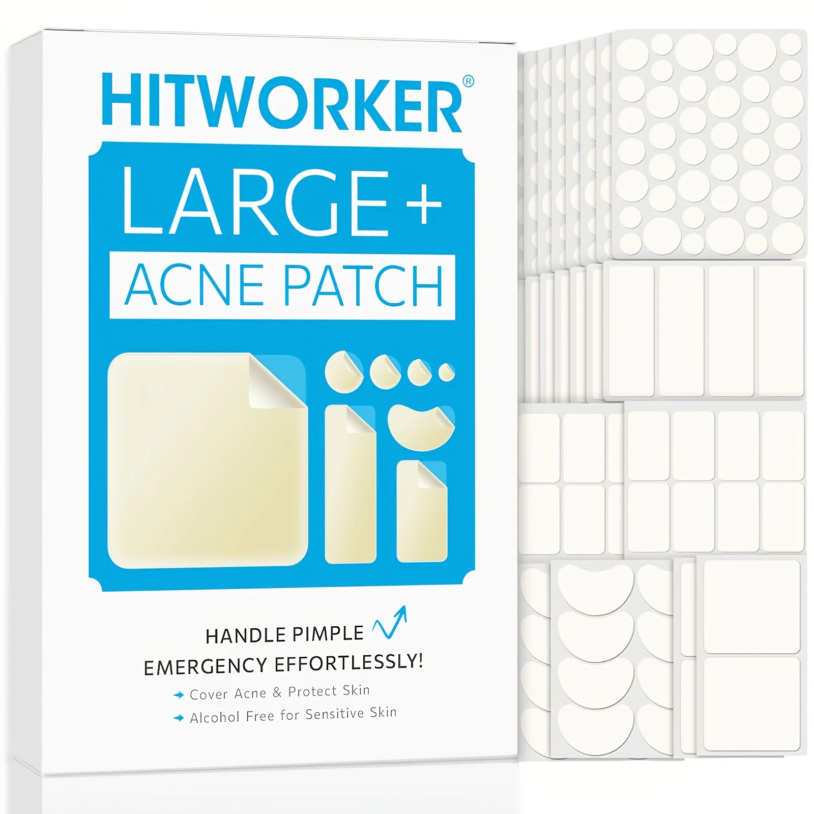 

400 acne patches hydrogel coating, suitable for all kinds of light skin, daily use&photo props, facial acne patches, creative sk