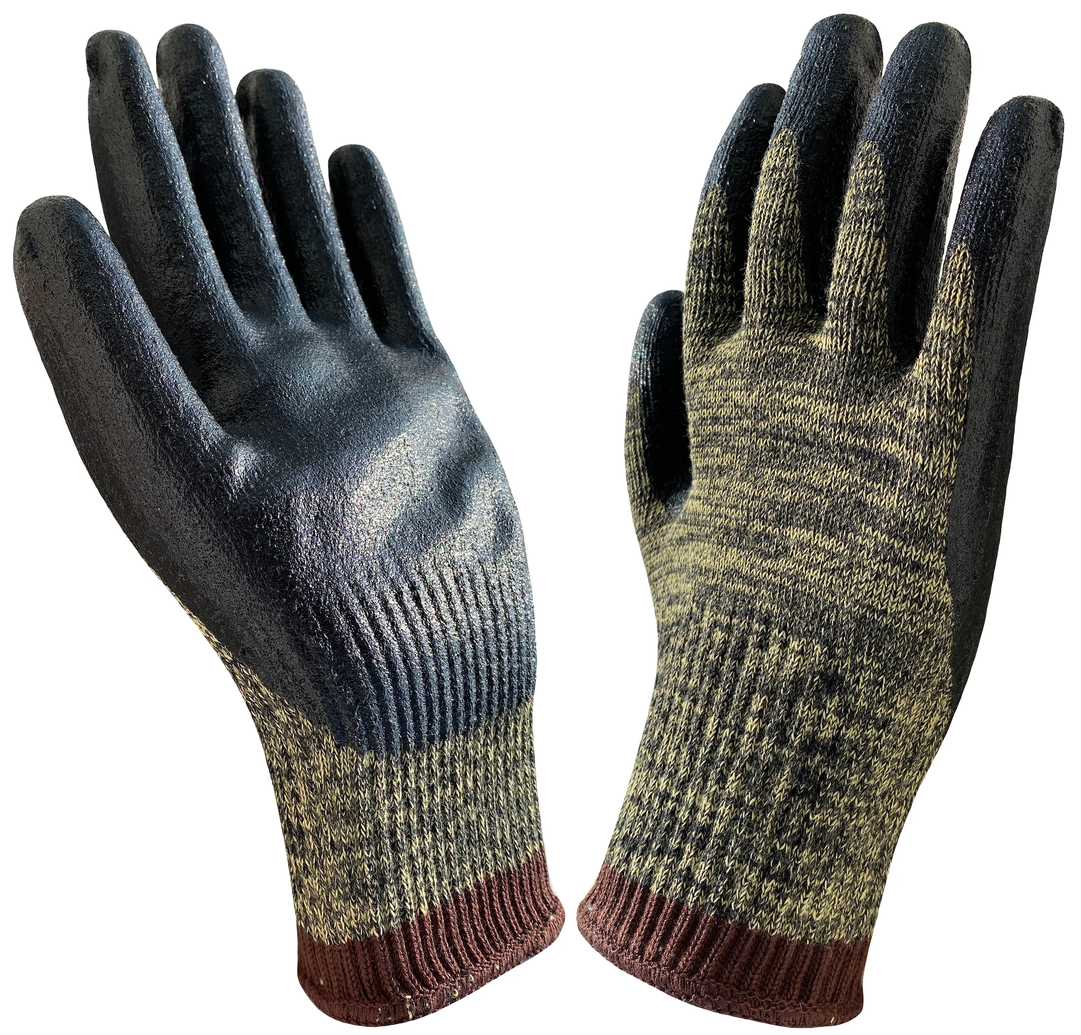 Heat Resistant BBQ Work Gloves Aramid Fiber Steel HPPE Barbecue Safety Glove Heavy Duty Foam Nitrile Anti Cut Proof