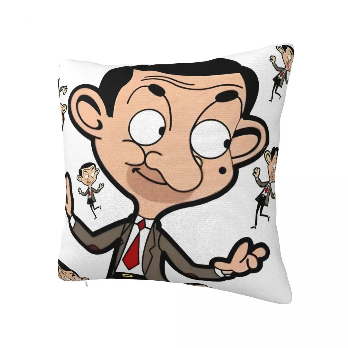 Pillow Cover Mr. Bean Cartoon Graphic Cushion Cover Kawaii Pillow Case For Sofa Bedroom Home Decor Pillowcases