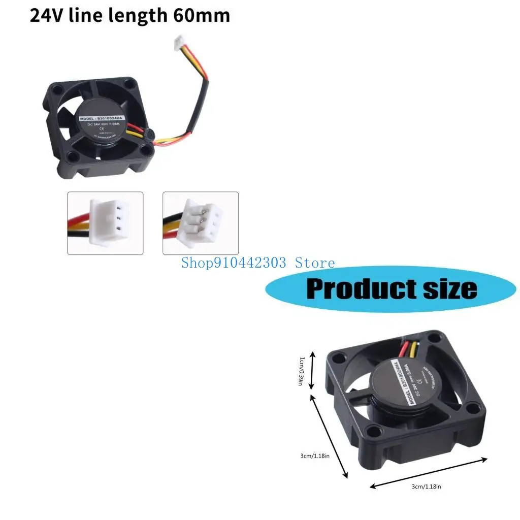 

L4MD Printer Part Hotend Part Upgraded Double Bearing Cooling Fan 30MM 30x30x10MM