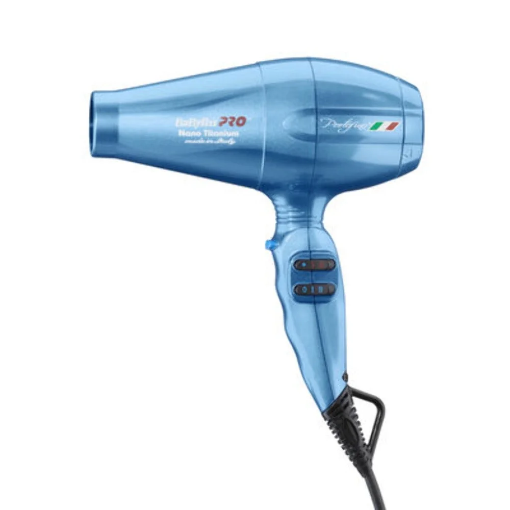 Nano Titanium Ionic Hair Dryer 2000W Full-Size with 6 Heat Speed Settings Concentrator Nozzles Cool Shot Button Removable Filter
