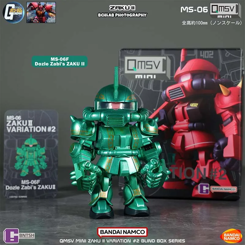 Bandai Gacha Capsule Blind Box Mobile Suit GUNDAM Zaku II J.Ridden's Poster Color ver. Figura de anime de juguete para coleccionistas