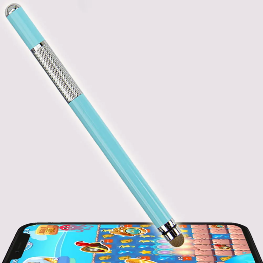 

Blue 2 in 1 Metal Stylus Pen for Phone Tablet Durable Practical Long Term Use Natural Writing Feeling