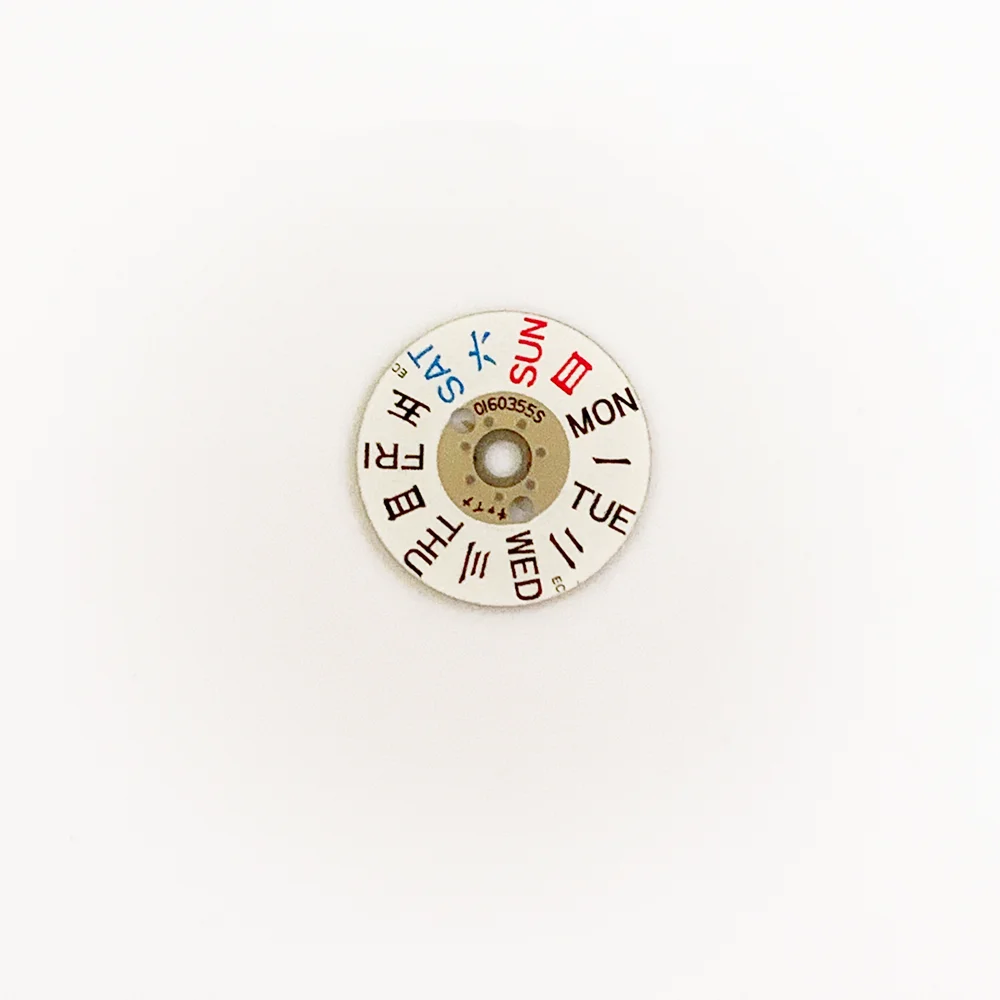Watch Repair Parts Day Disc Suitable for NH06 Movement Day Wheel Watch Accessories Week Plate