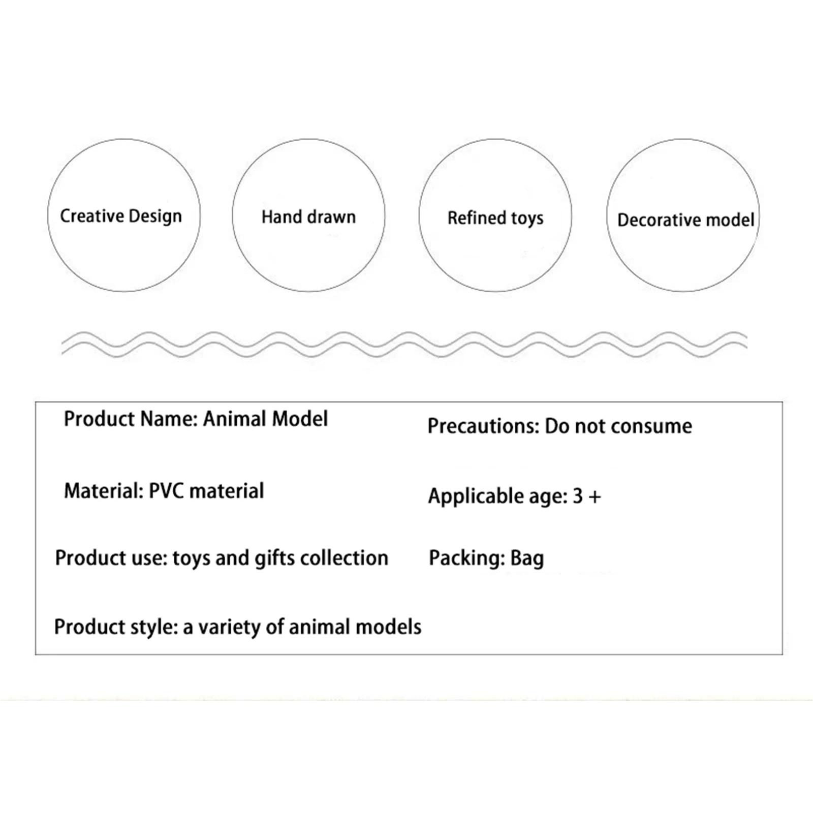 نماذج محاكاة مصغرة للأطفال، الحشرات، ألعاب الحيوانات، الباندا، الفراشات، وغيرها من الوسائل التعليمية المعرفية للحيوانات
