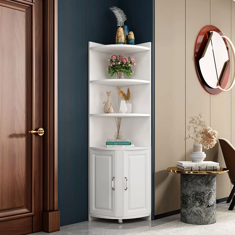 tCorner Cabinet Triangle r Shelf Living Room Bedroom Kitchen Door Wall Arc Side