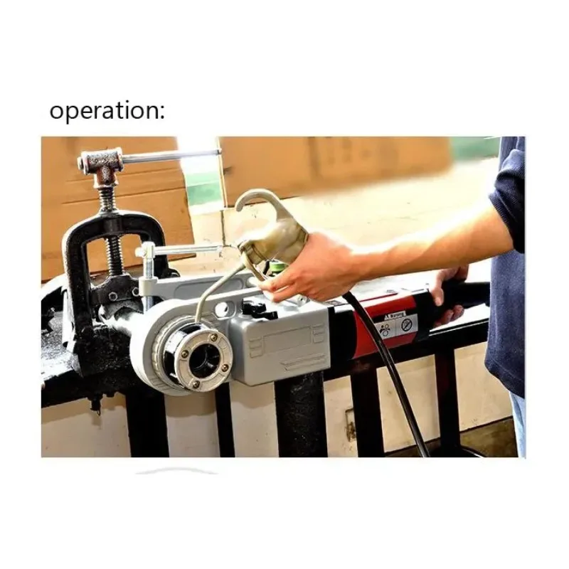 2 Inch Handheld Electric Pipe Cutter Die Head Threading Machine Pipe Threader Cutting Machine