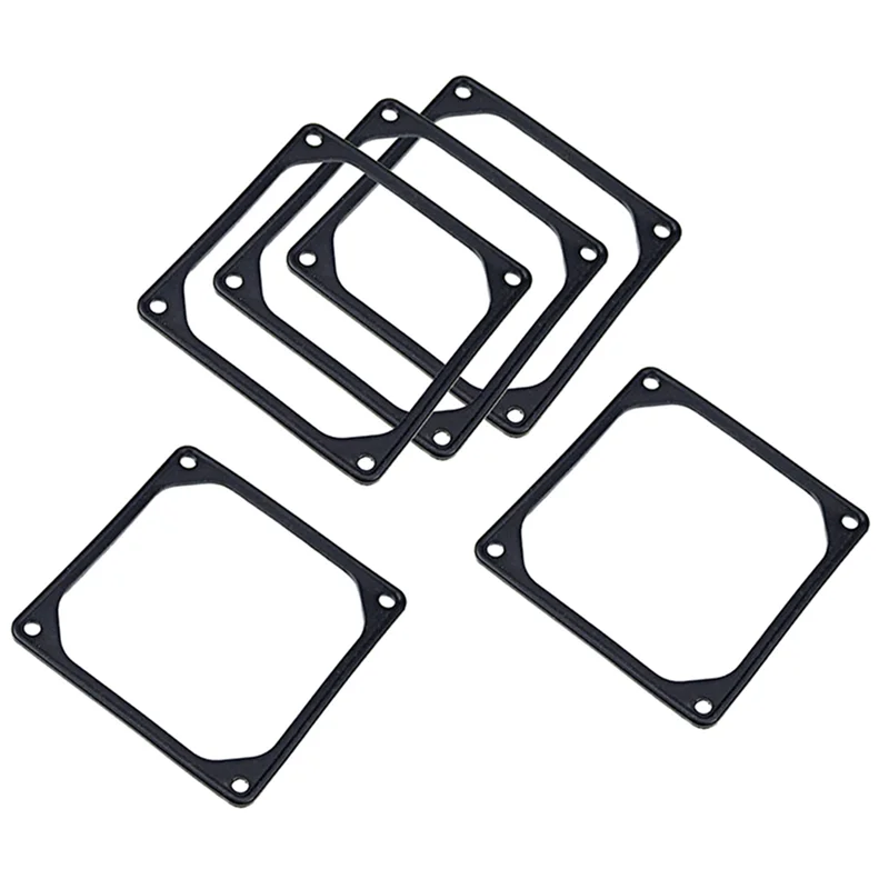 10Pcs 120Mm Anti-Vibration Silicon Fan Gasket Noise Reducing Silencer Gasket Pad for PC Computer Case Fan