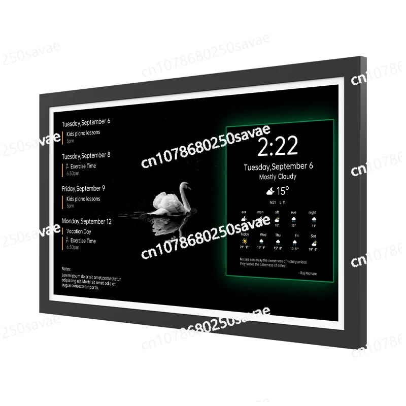 32 Inch Android Touchscreen Interactive Family Digital Calendar Ultra-Thin Portable Mount Tablet