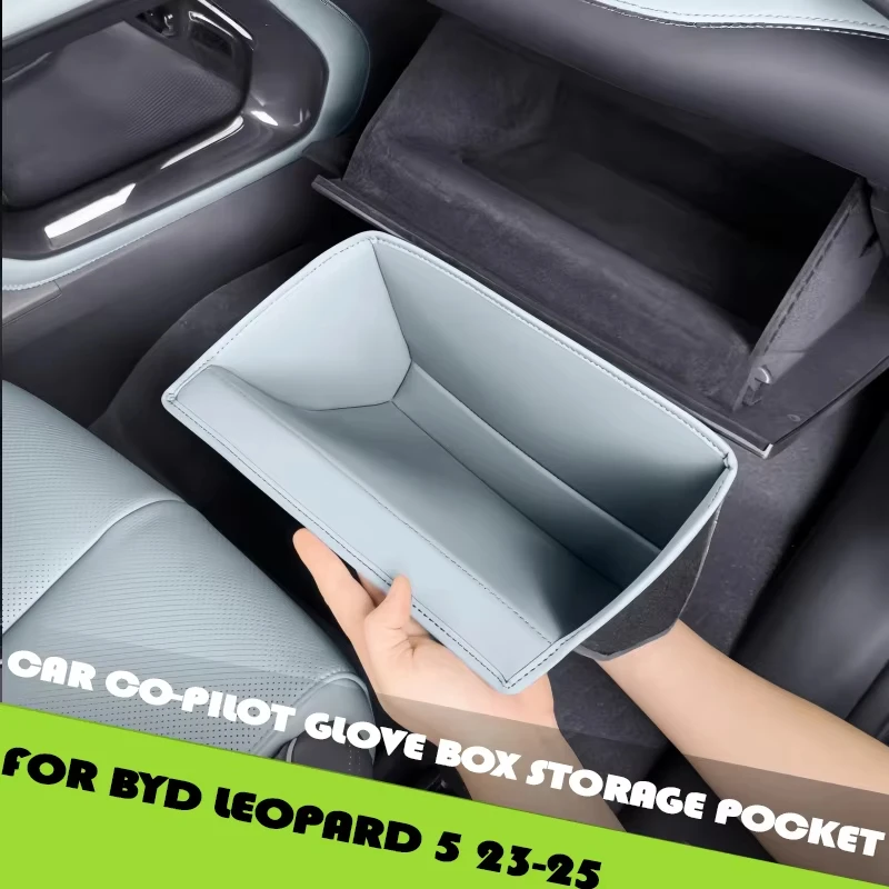

Car Co-pilot Glove Box Storage Pocket Fit For BYD Leopard 5 23-26 Modified Car Glove Box Protective Pad Interior Upgrade Parts