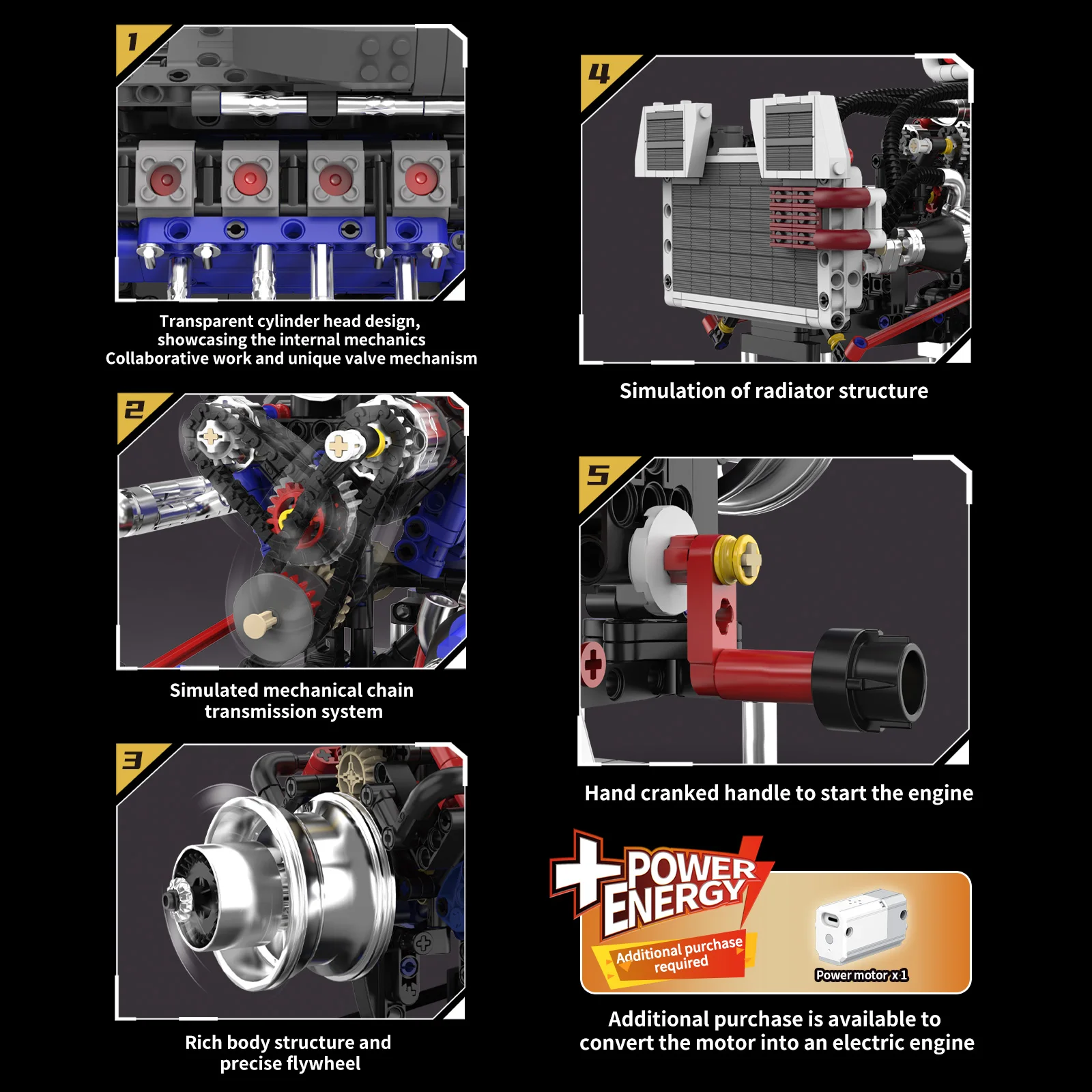 KAIXING Modello di Motore Mecc - Model Kit V8 Engine recensione e prezzo